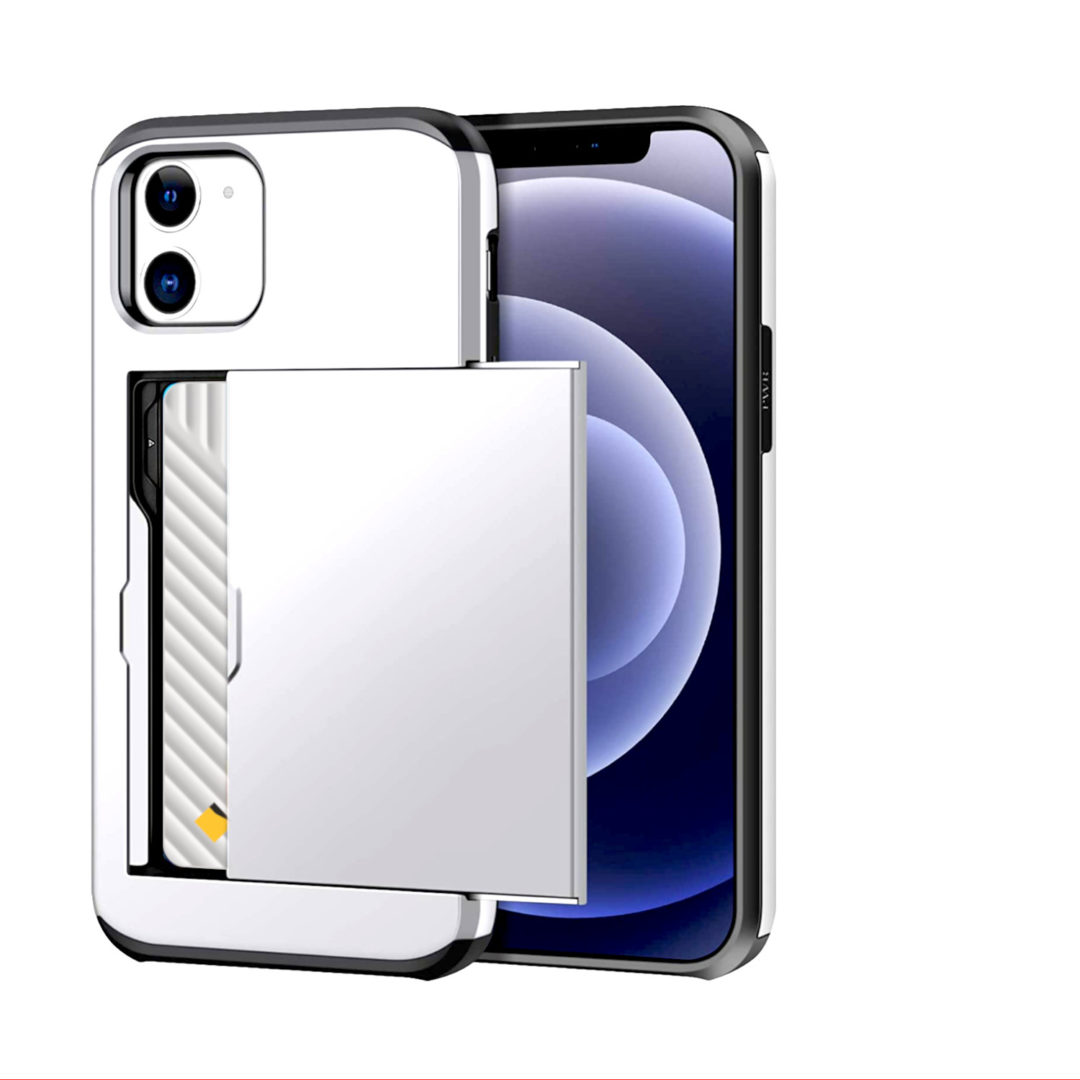 Case Wallet for iPhone 12 Mini Pro Max White Colour Face View