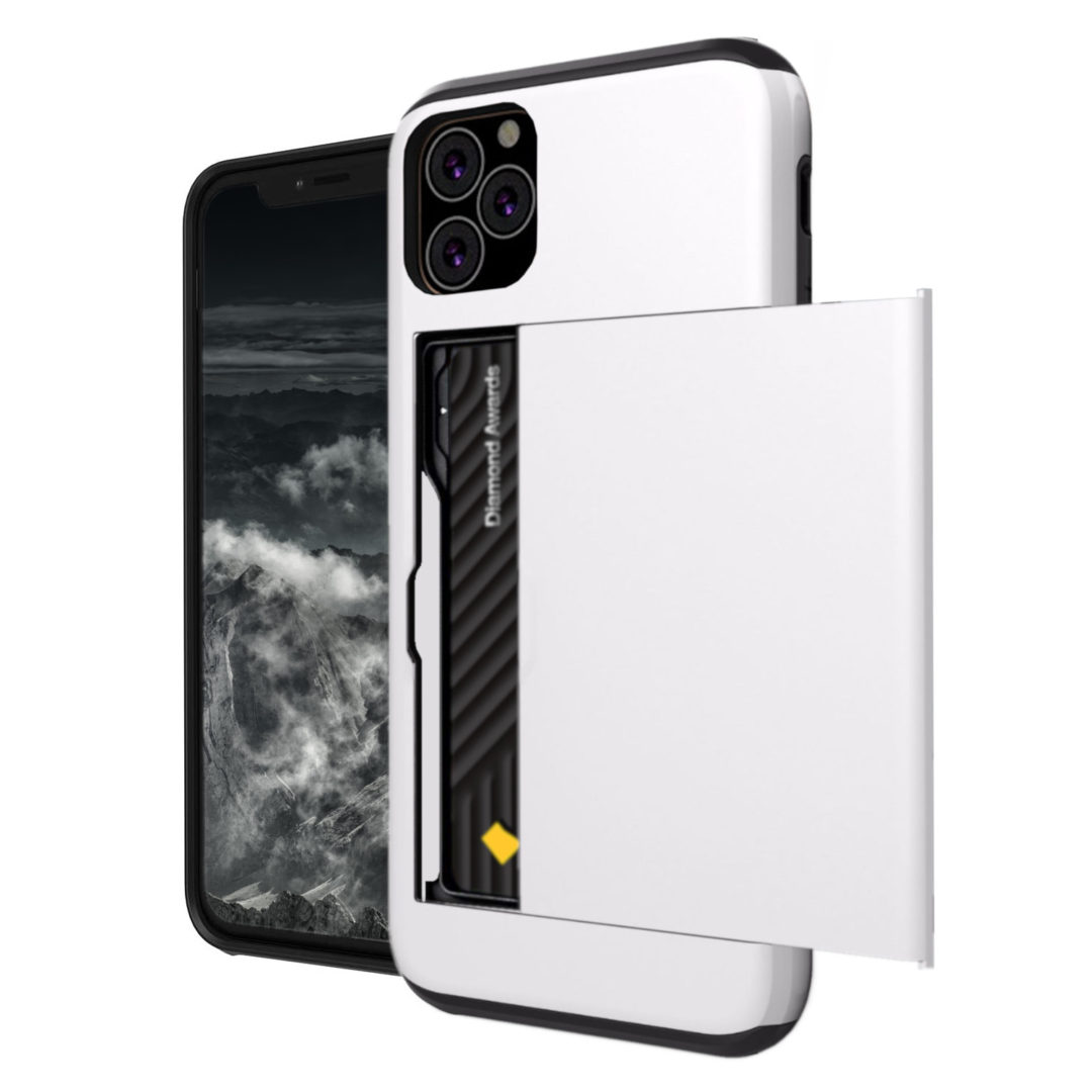 Case Wallet for iPhone 11 Pro Max White Colour Face View