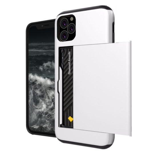 Case Wallet for iPhone 11 Pro Max White Colour Face View