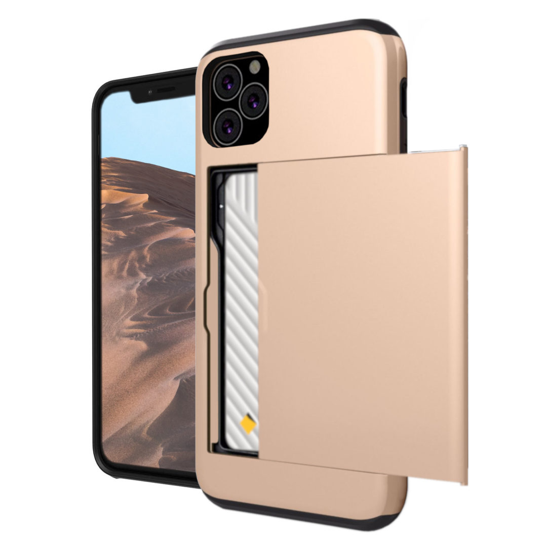 Case Wallet for iPhone 11 Gold Colour Face View
