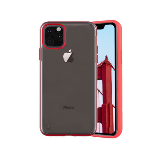 Case Slim for iPhone 11 Pro Max Red Colour Face View