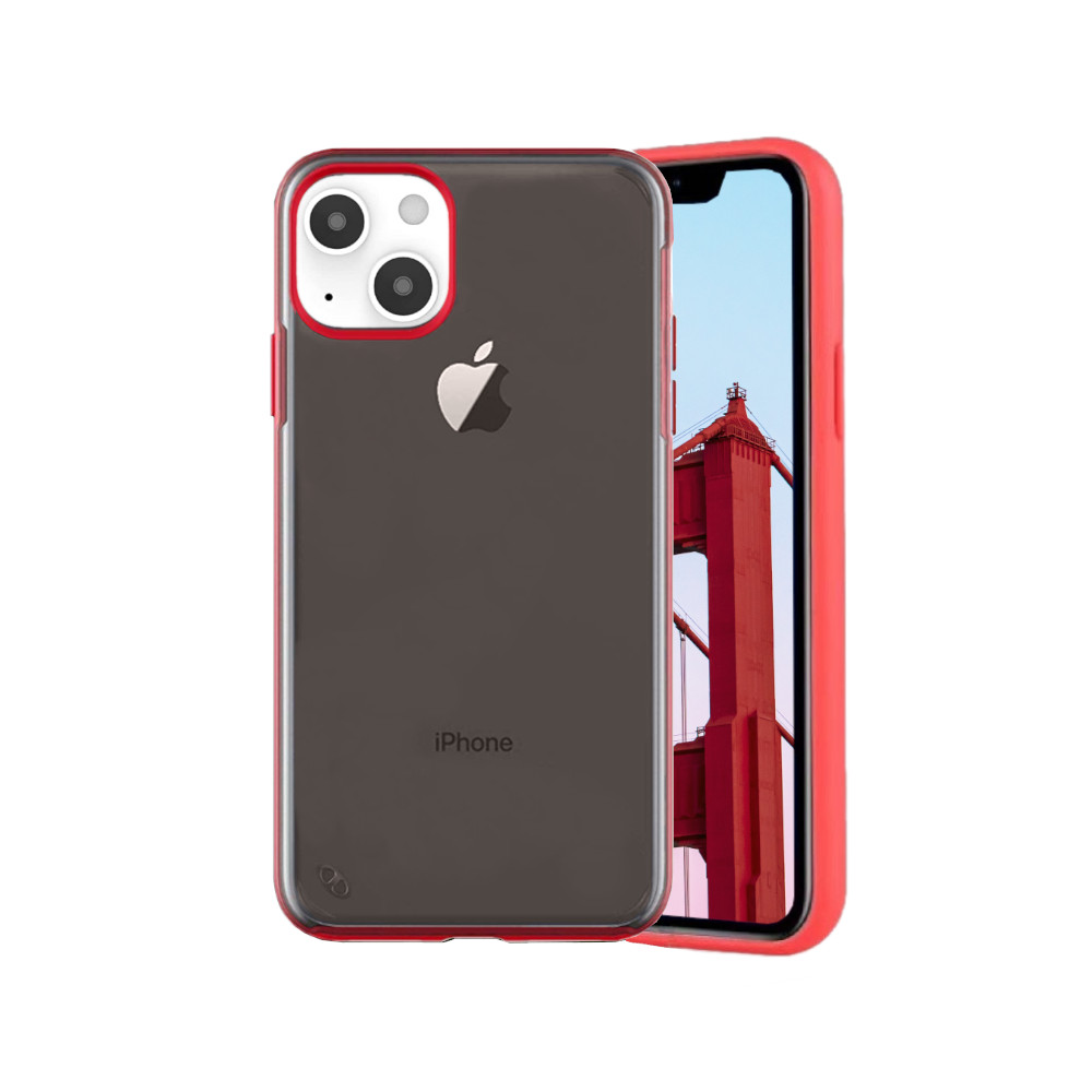 Case Slim for iPhone 13 Mini Pro Max Red Colour Face View