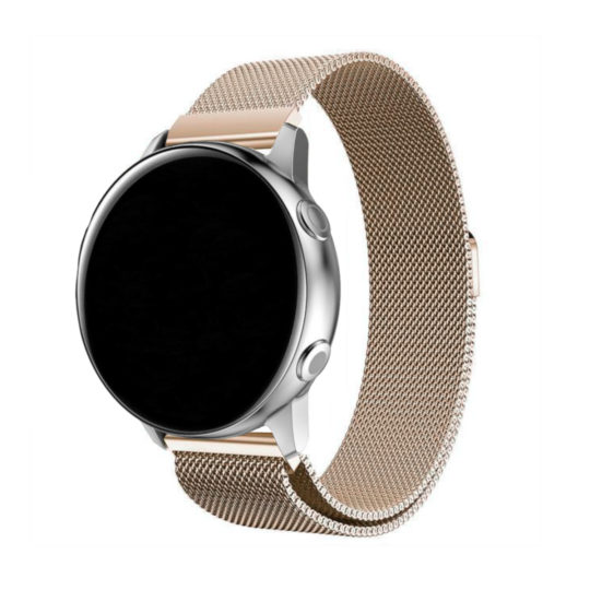 Milanese Loop Samsung Galaxy Watch Strap Gold Colour Back View