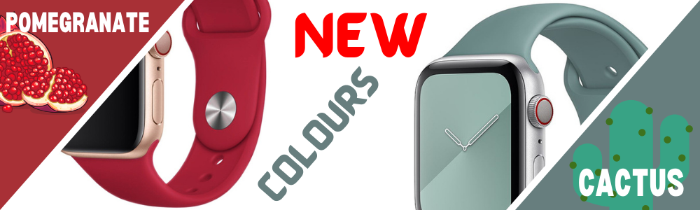 New Colours for Sport Apple Watch Bands