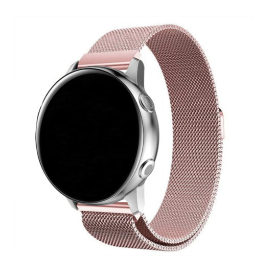 Milanese Loop Samsung Galaxy Watch Strap Rose Gold Colour Back View