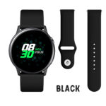 Black Silicone Pin Band for Samsung Galaxy Watch