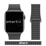 Black Microfiber Leather Loop for Apple Watch