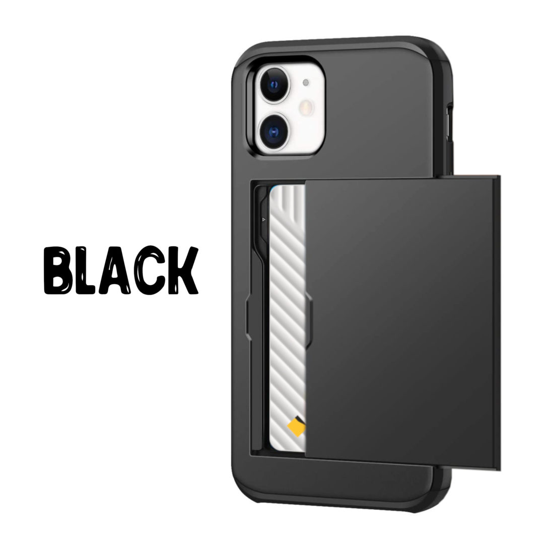 Case Wallet for iPhone 12 Mini Pro Max Black Colour Back View