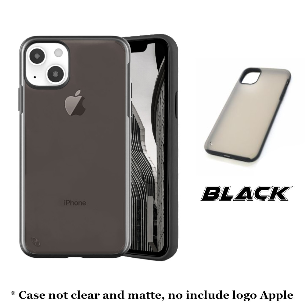 Case Slim for iPhone 13 Mini Pro Max Black Colour Back View