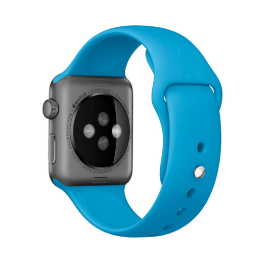 Sport Band Apple Watch Blue Colour Back View