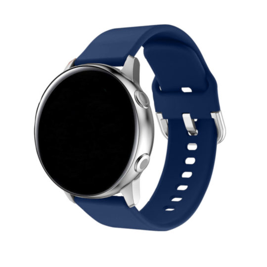 Silicone Samsung Galaxy Watch Strap Midnight Blue Colour Back View