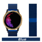 Blue Milanese Loop Bands For Garmin Watch