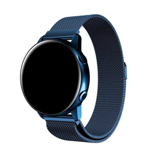 Milanese Loop Samsung Galaxy Watch Strap Blue Colour Back View