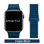 Cape Blue Microfiber Leather Loop for Apple Watch