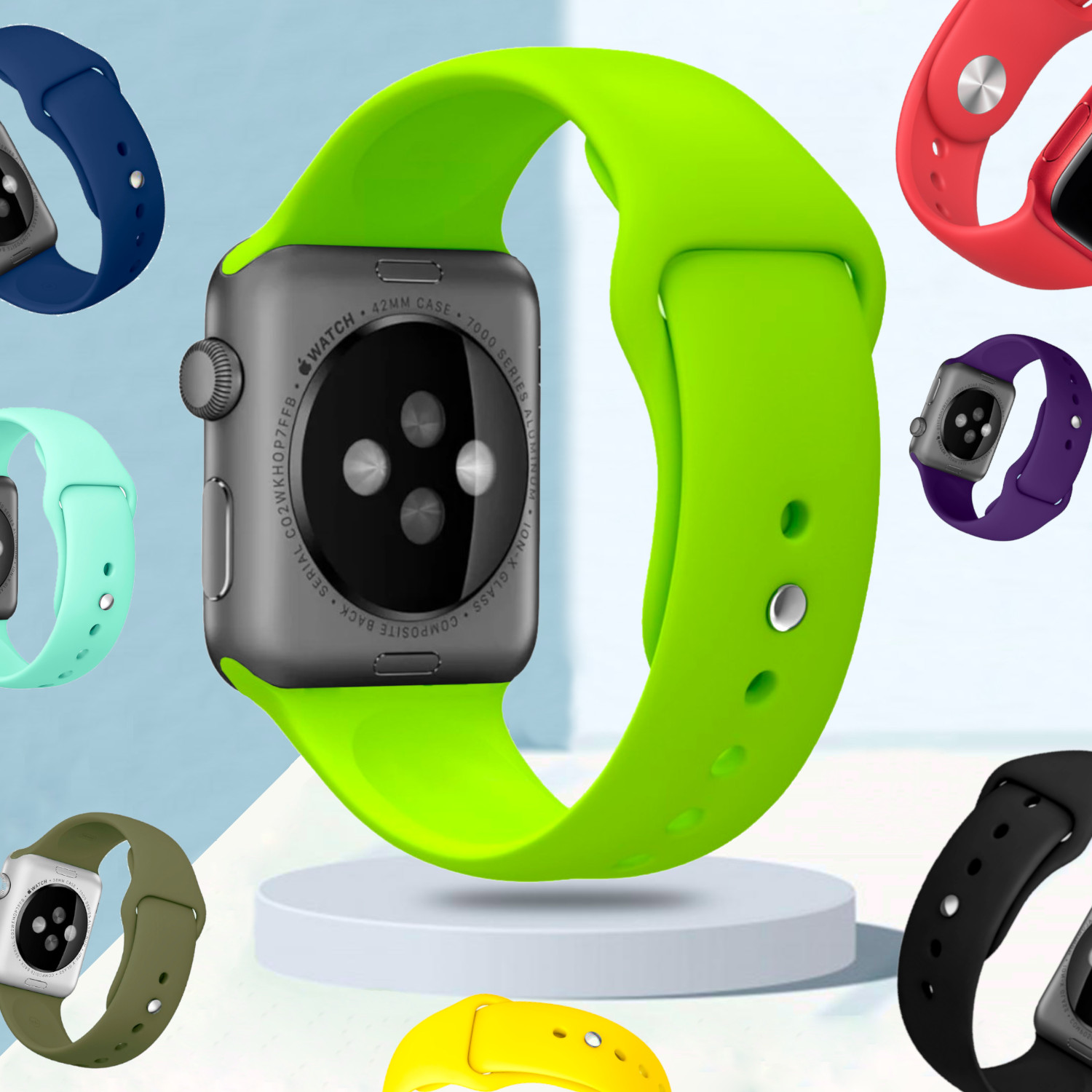 Apple Watch Sport Bands Choose Your Colour Smartiv