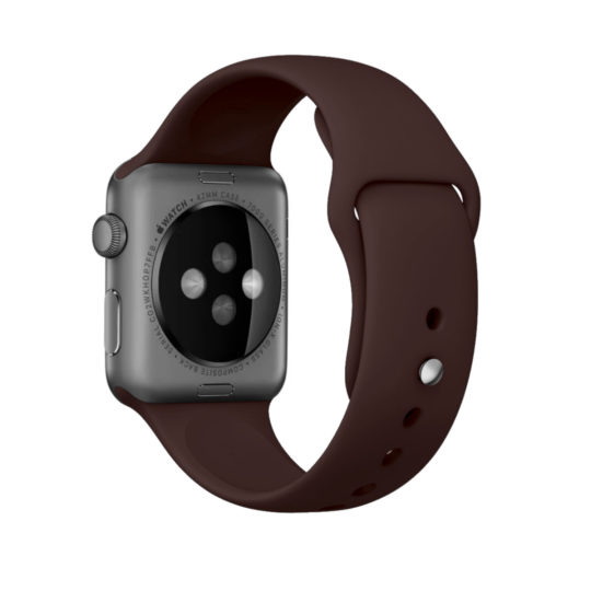 Sport Band Apple Watch Cocoa Colour Back View
