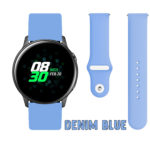 Denim Blue Silicone Pin Band for Samsung Galaxy Watch