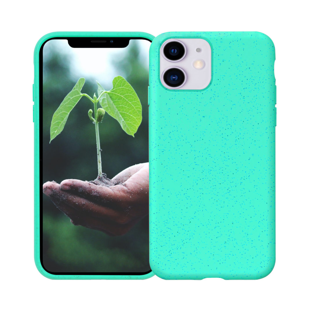 Case Biodegradable for iPhone 11 Pro Max Green Colour Face View