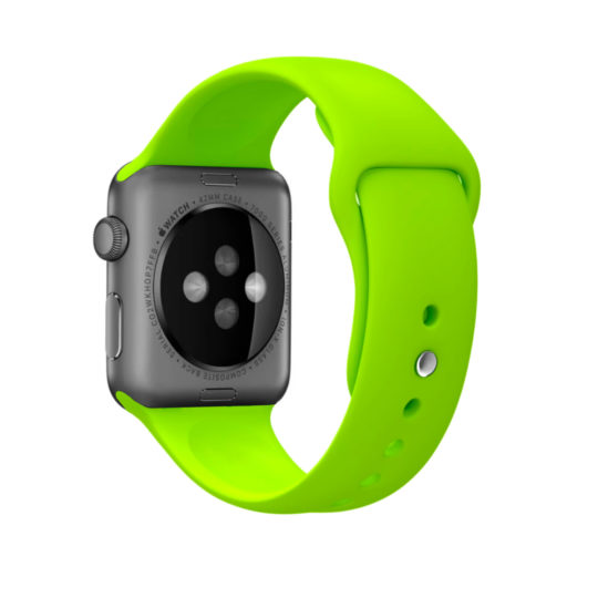 Sport Band Apple Watch Green Colour Back View