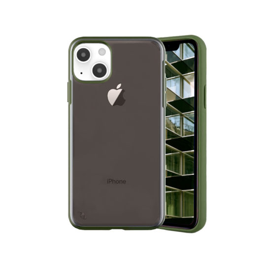 Case Slim for iPhone 13 Mini Pro Max Olive Colour Face View