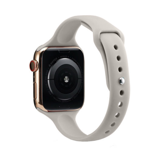 Slim Sport Apple Watch Strap Grey Colour Back View