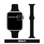 Black Skinny Silicone Band for Apple Watch