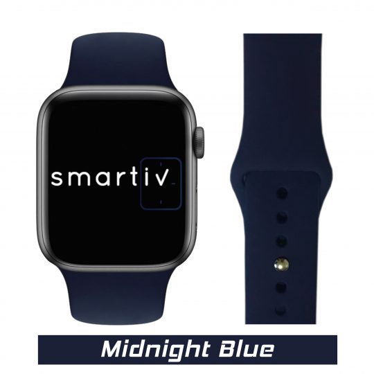 Sport Band Apple Watch Midnight Blue Colour Face View