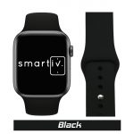 Black Classic Silicone Band for Apple Watch