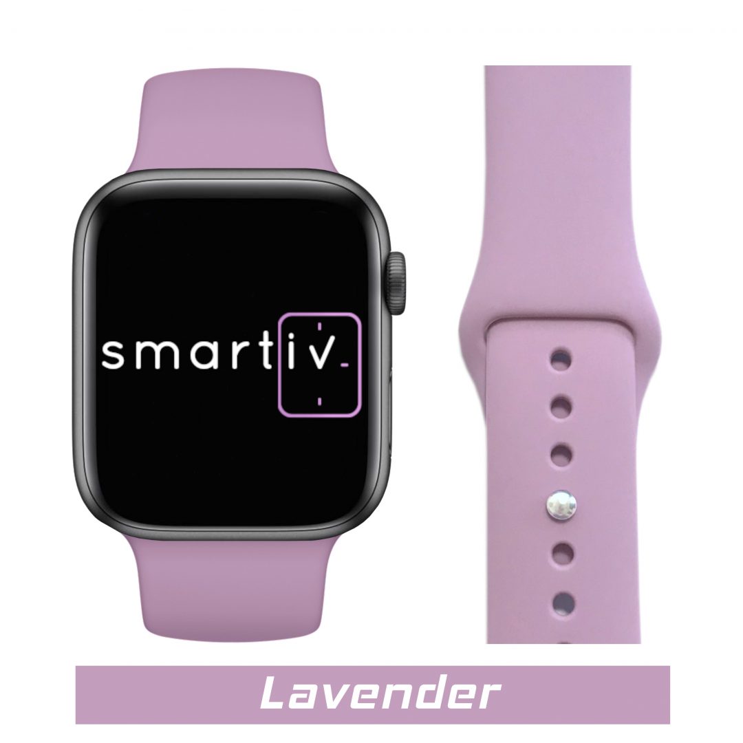 Sport Band Apple Watch Lavender Colour Face View
