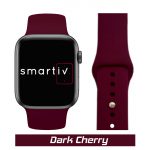 Dark Cherry Red Classic Silicone Band for Apple Watch