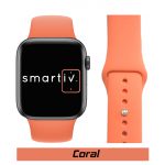 Coral Classic Silicone Band for Apple Watch