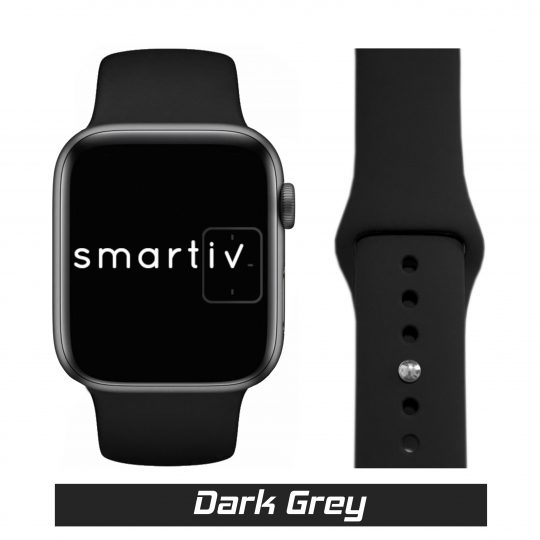 Sport Band Apple Watch Dark Grey Colour Face View