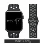 Black/Grey Sports Silicone Band for Apple Watch