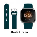 Dark Green Silicone Band for Fitbit VERSA Watch