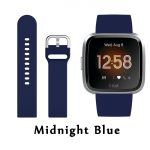 Midnight Blue Silicone Band for Fitbit VERSA Watch