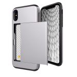 Silver Wallet Holder for iPhone X