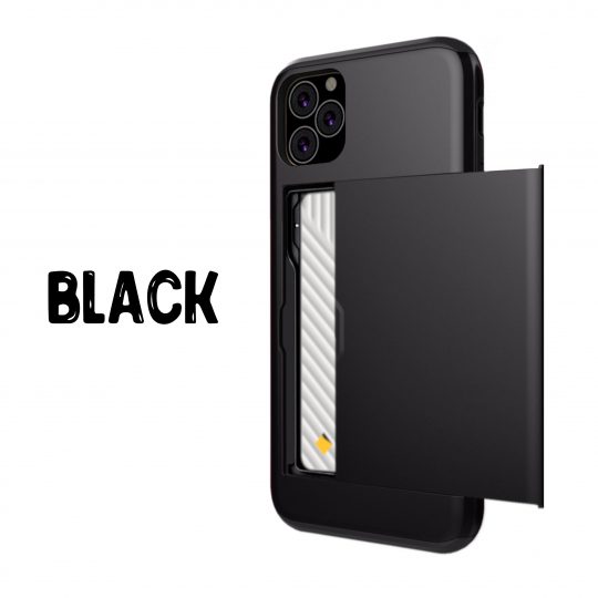 Case Wallet for iPhone 11 Pro Max Black Colour Back View