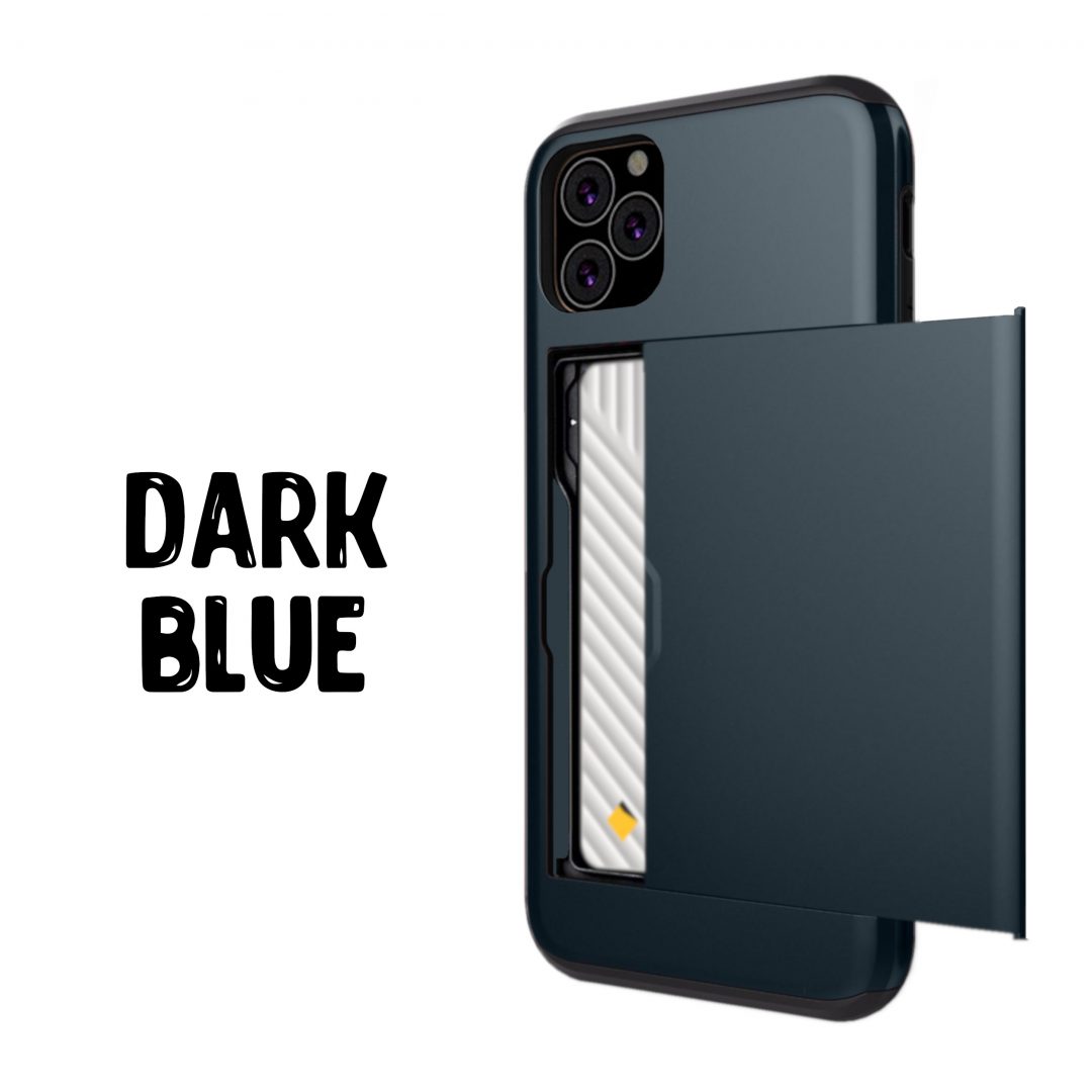 Case Wallet for iPhone 11 Pro Max Dark Blue Colour Back View