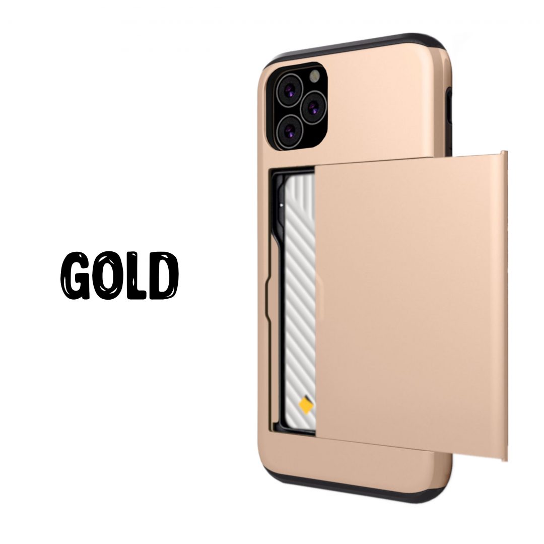 Case Wallet for iPhone 11 Pro Max Gold Colour Back View
