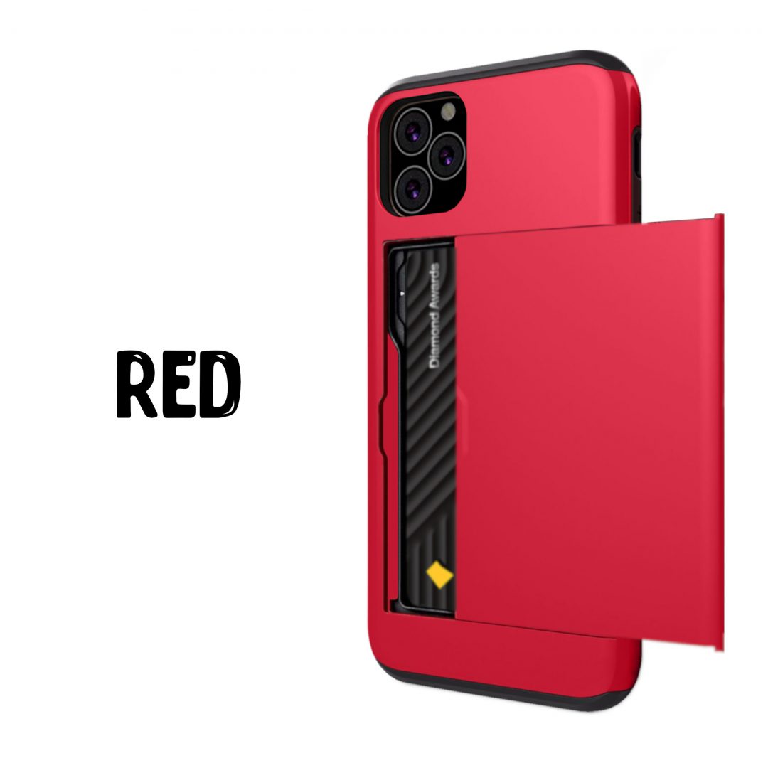 Case Wallet for iPhone 11 Pro Max Red Colour Back View