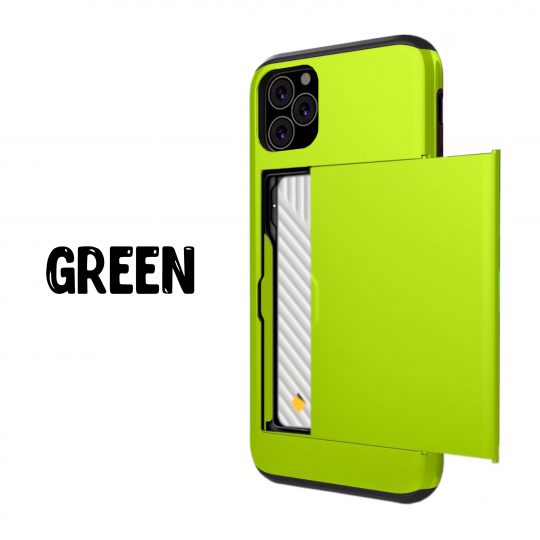 Case Wallet for iPhone 11 Pro Max Green Colour Back View