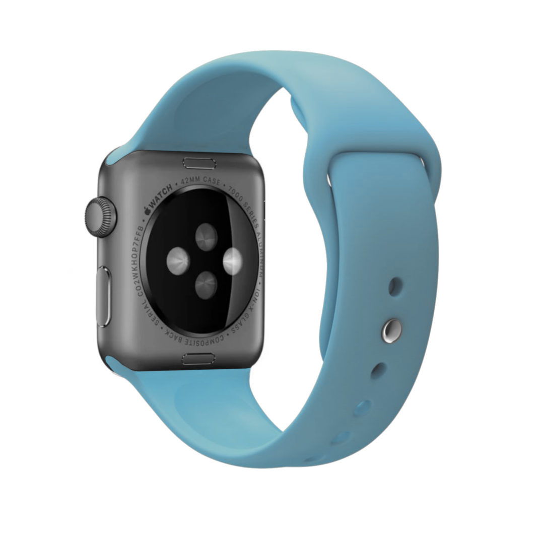 Sport Band Apple Watch Jean Blue Colour Back View