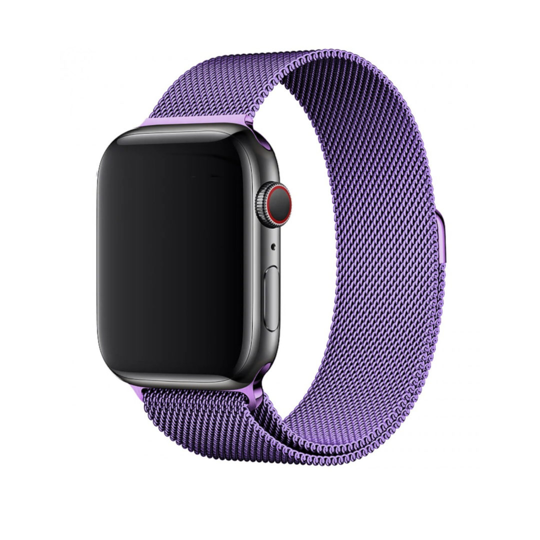Milanese Loop Apple Watch Band Lavender Colour Back View