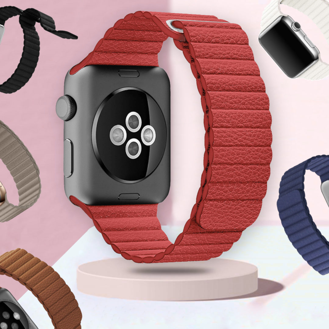 Leather Microfiber Link Apple Watch Strap Main Category