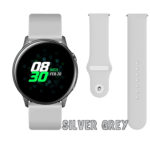 Silver Grey Silicone Pin Band for Samsung Galaxy Watch