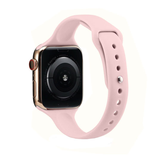 Slim Sport Apple Watch Strap Light Pink Colour Back View