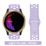 Light Purple/White Sport Active Band for Garmin Watch