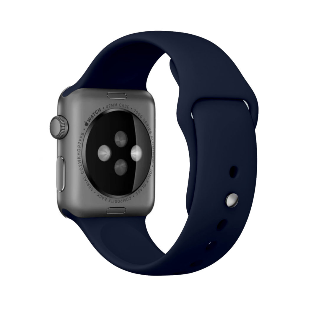 Sport Band Apple Watch Midnight Blue Colour Back View