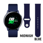 Midnight Blue Silicone Pin Band for Samsung Galaxy Watch