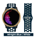 Midnight Blue/White Sport Active Band for Garmin Watch